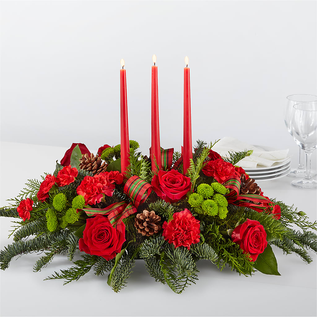 By the Candlelight Centerpiece – Corner Flowers, Brooklyn NY