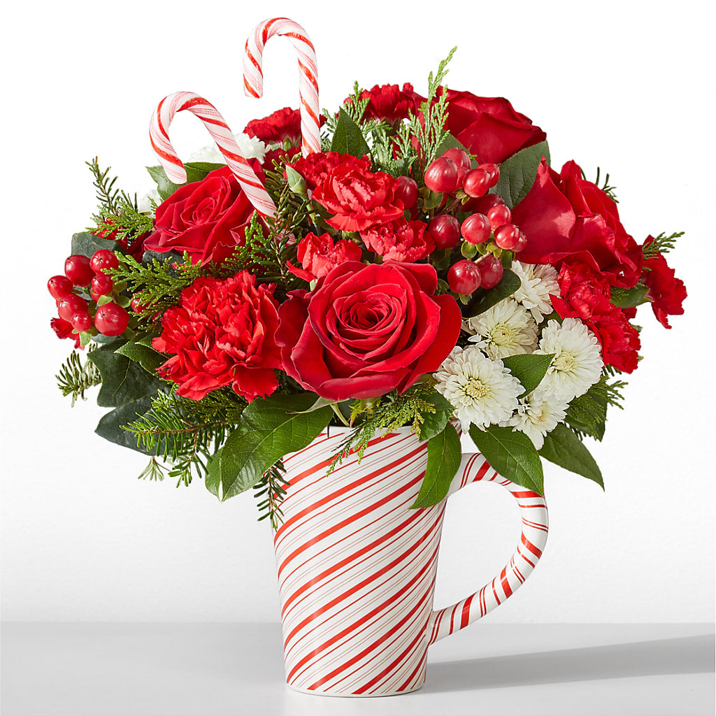 Peppermint Swirl Mug – Corner Flowers, Brooklyn NY
