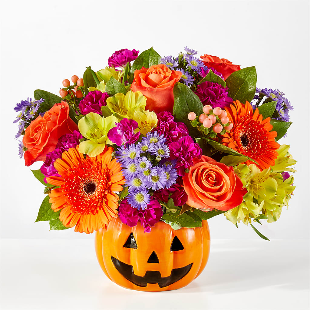 Tricks & Treats Pumpkin – Corner Flowers, Brooklyn NY