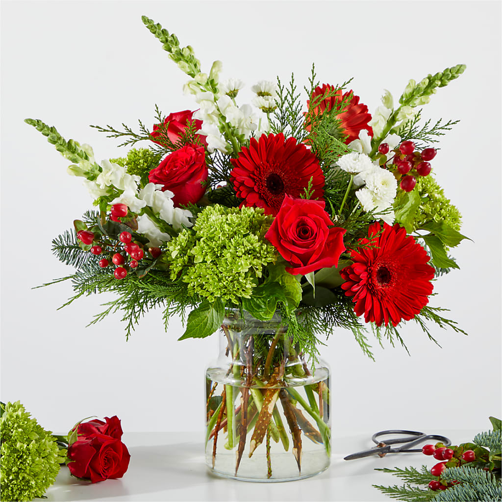 Merry Moment Bouquet – A Florist Original – Corner Flowers, Brooklyn NY