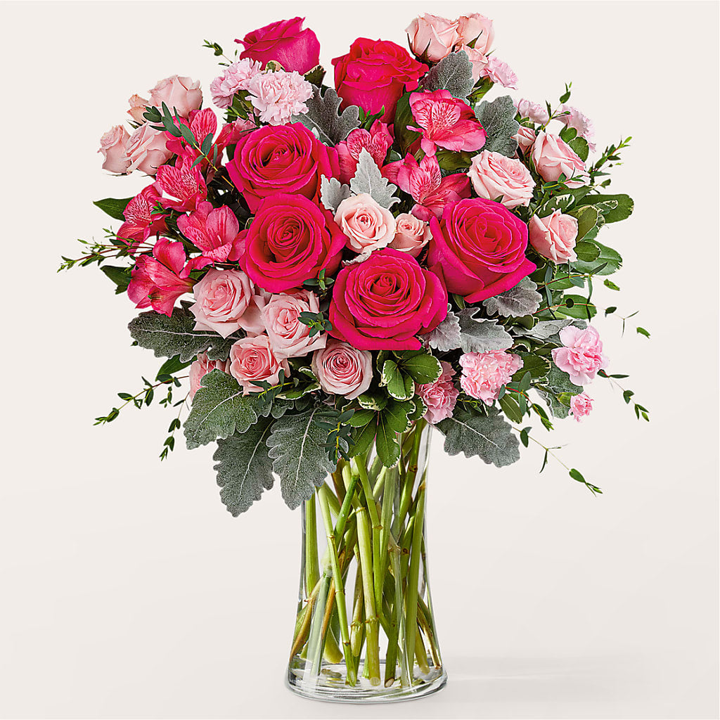 Tickled Pink Bouquet – Corner Flowers, Brooklyn NY