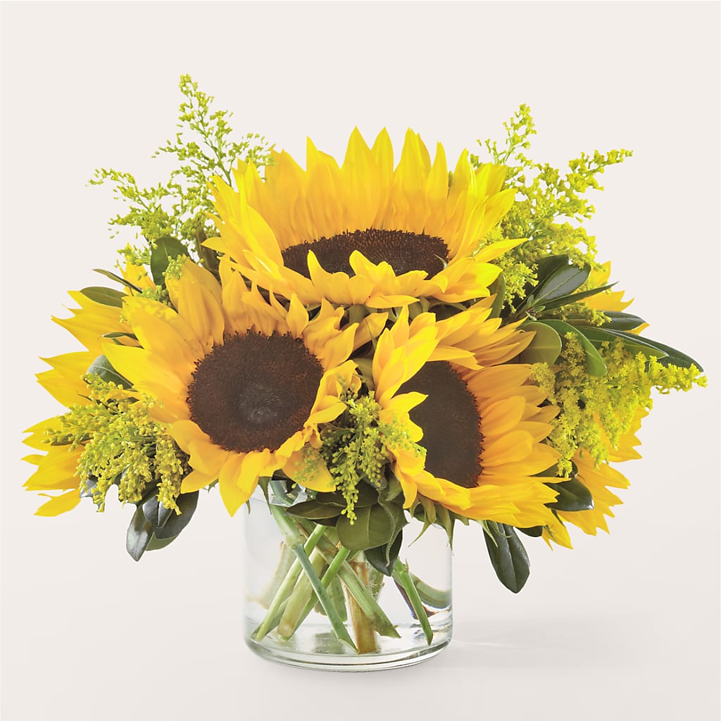 Beaming Sunflower Bouquet – Corner Flowers, Brooklyn NY