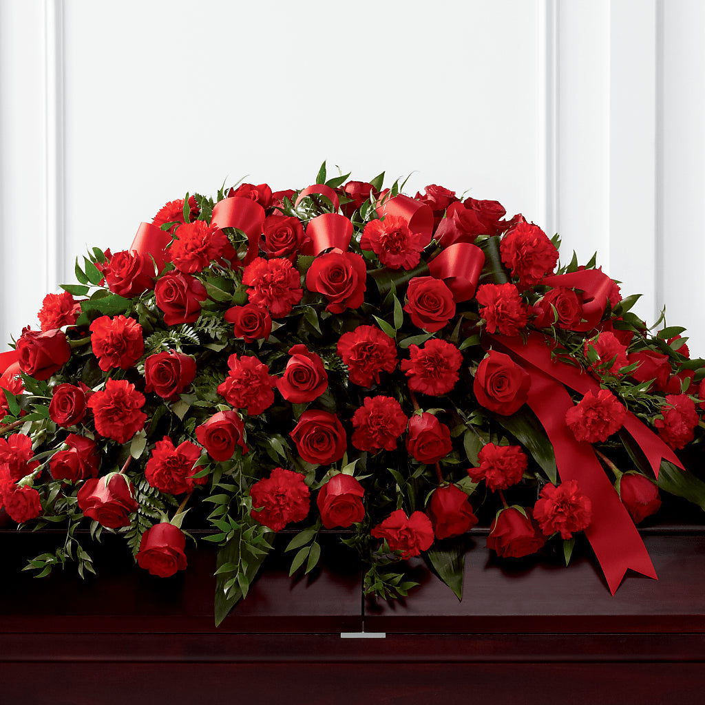 Tribute of Life Casket Spray – Corner Flowers, Brooklyn NY