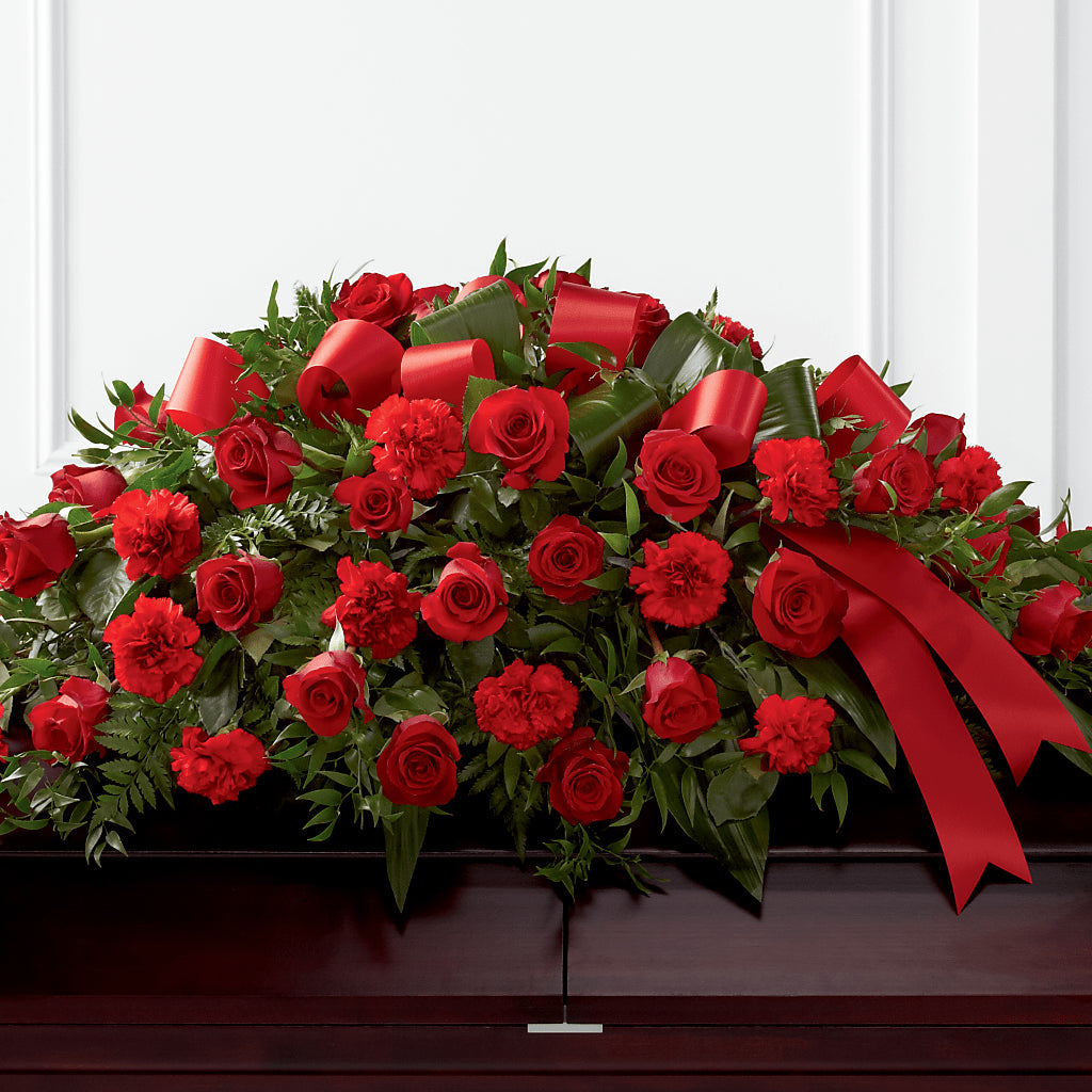 Tribute of Life Casket Spray – Corner Flowers, Brooklyn NY