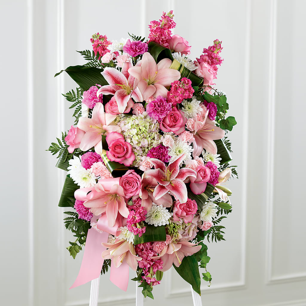 Comforting Standing Spray – Corner Flowers, Brooklyn NY
