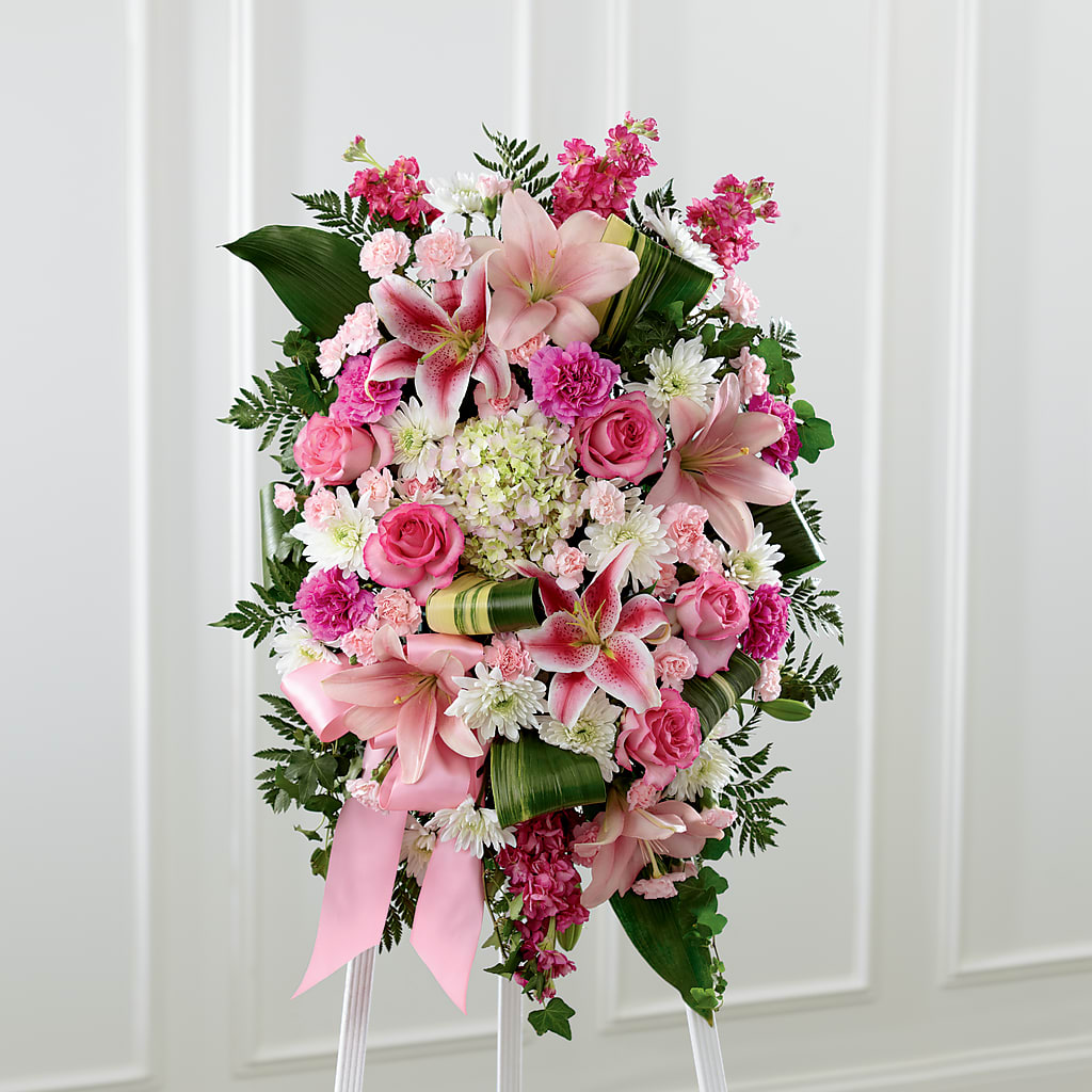 Comforting Standing Spray – Corner Flowers, Brooklyn NY