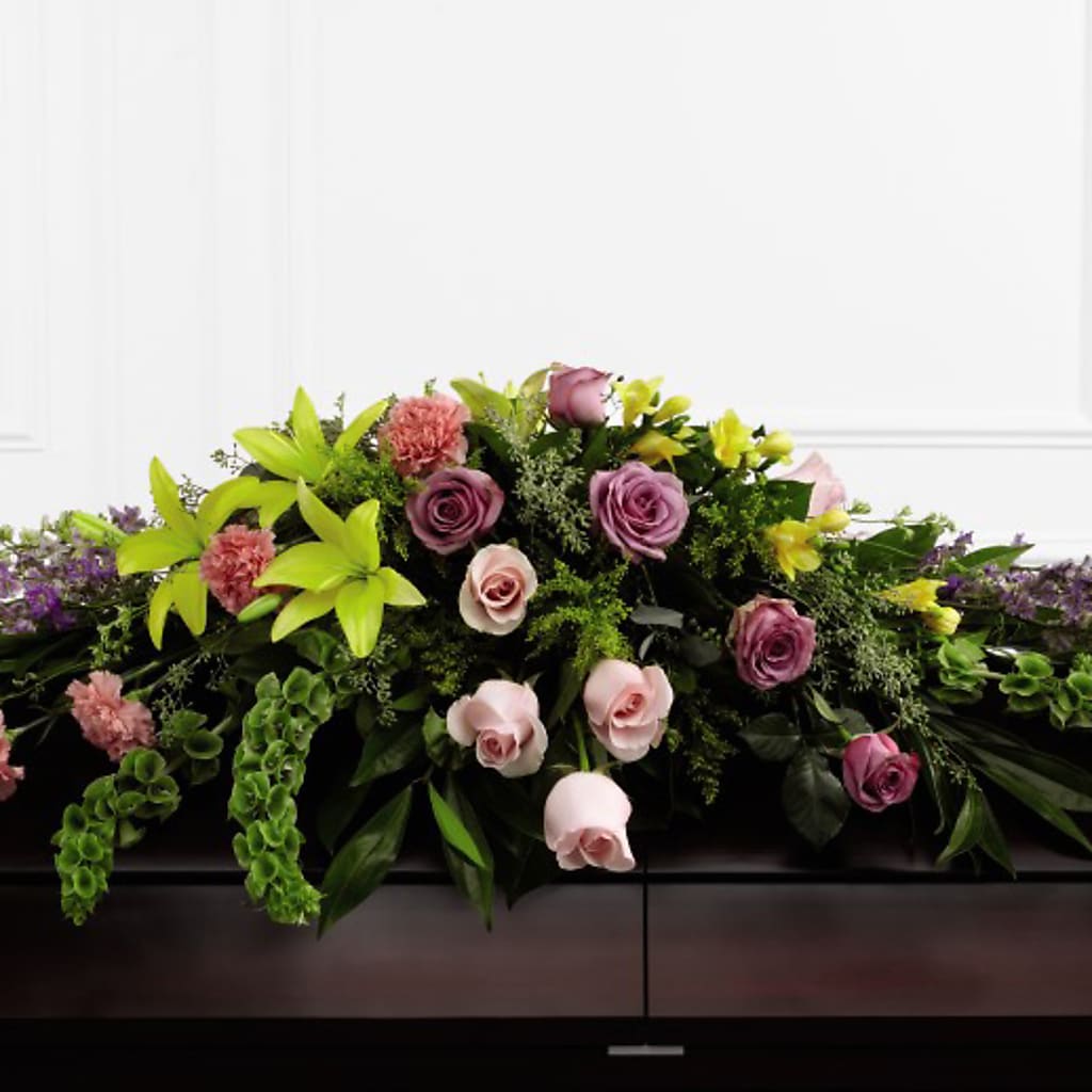 Forever Beloved Casket Spray – Corner Flowers, Brooklyn NY