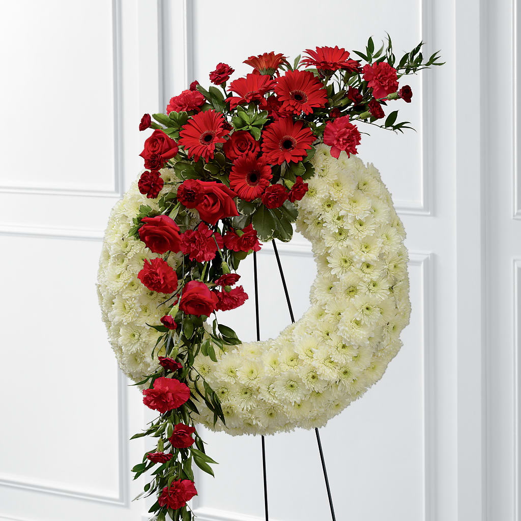 Graceful Tribute Wreath – Corner Flowers, Brooklyn NY