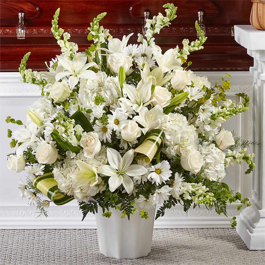 Thoughts of Tranquility Floor Basket – Corner Flowers, Brooklyn NY