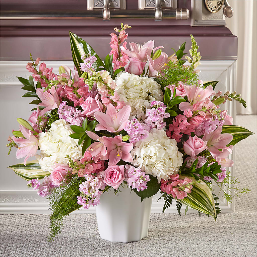 Simply Serene Floor Basket – Corner Flowers, Brooklyn NY