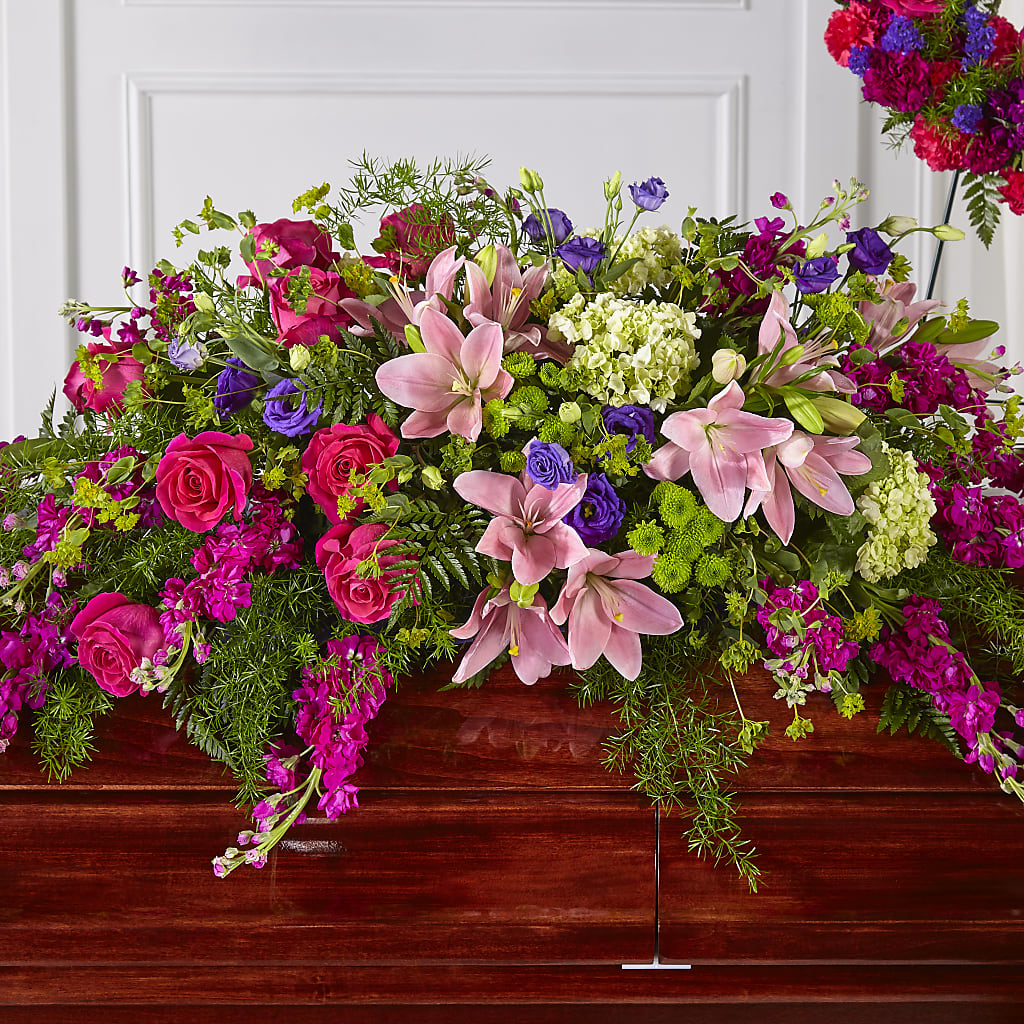 Radiant Tribute Casket Spray – Corner Flowers, Brooklyn NY