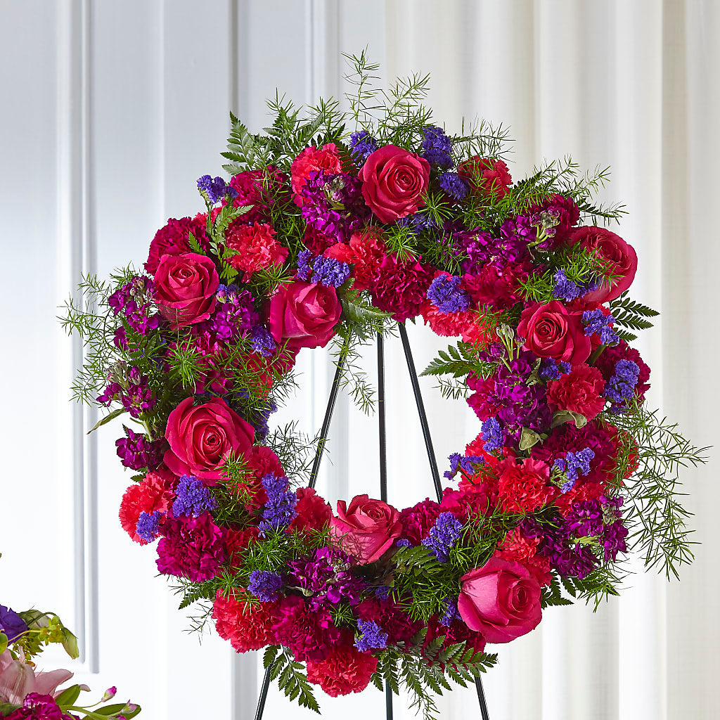 Calming Colors Wreath – Corner Flowers, Brooklyn NY