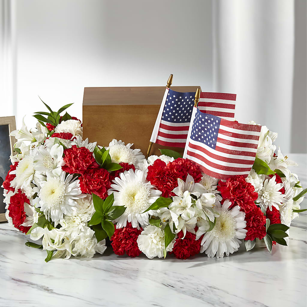 Spirit of Patriotism Cremation Adornment – Corner Flowers, Brooklyn NY