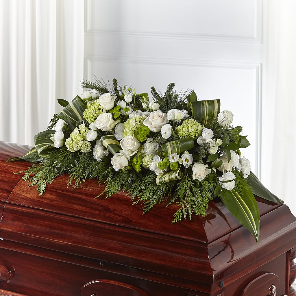 Hopeful Gesture Casket Spray – Corner Flowers, Brooklyn NY