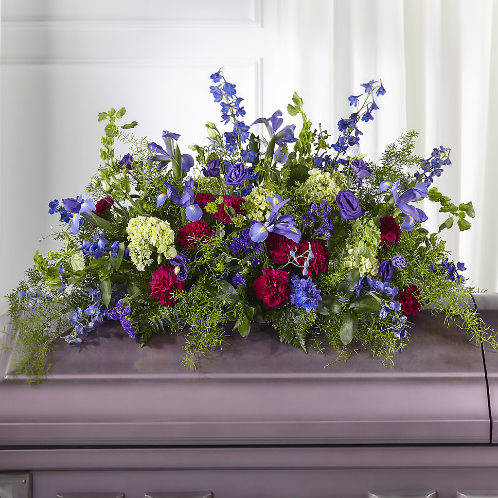 Always Treasured Casket Spray – Corner Flowers, Brooklyn NY
