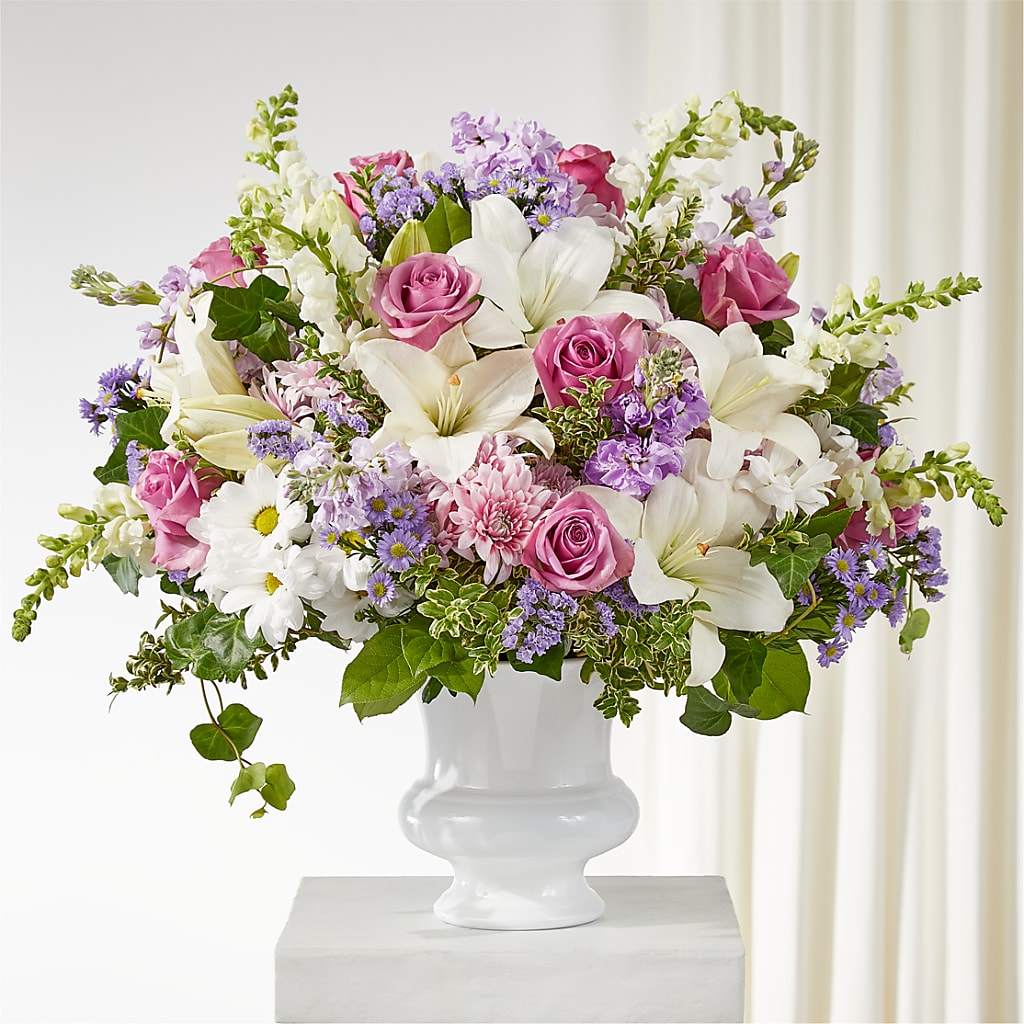 Remarkable Life Urn Arrangement – Corner Flowers, Brooklyn NY