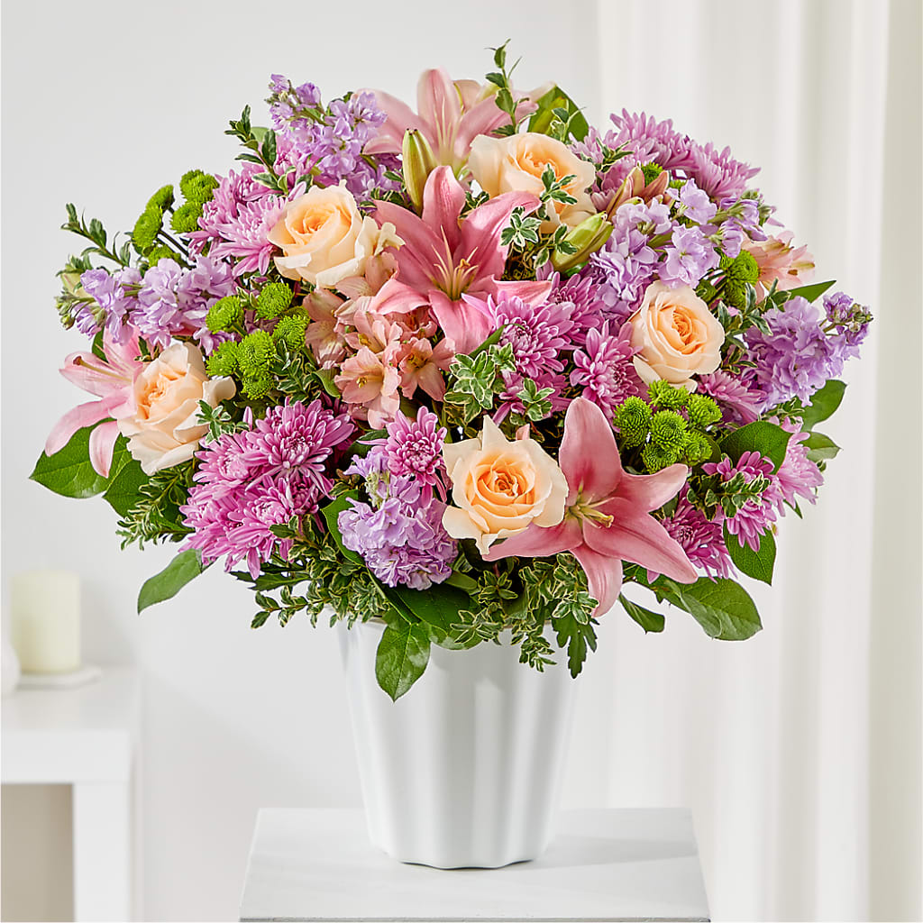 Supportive Embrace Tabletop Basket – Corner Flowers, Brooklyn NY