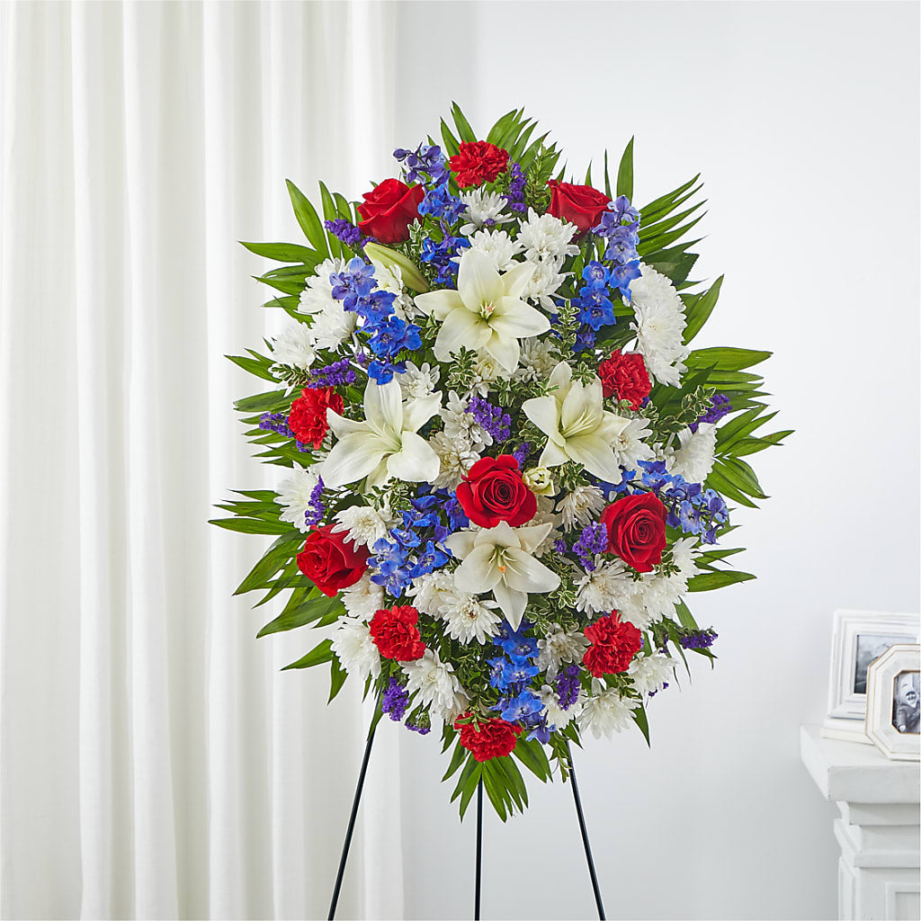 Cherished Service Standing Spray – Corner Flowers, Brooklyn NY