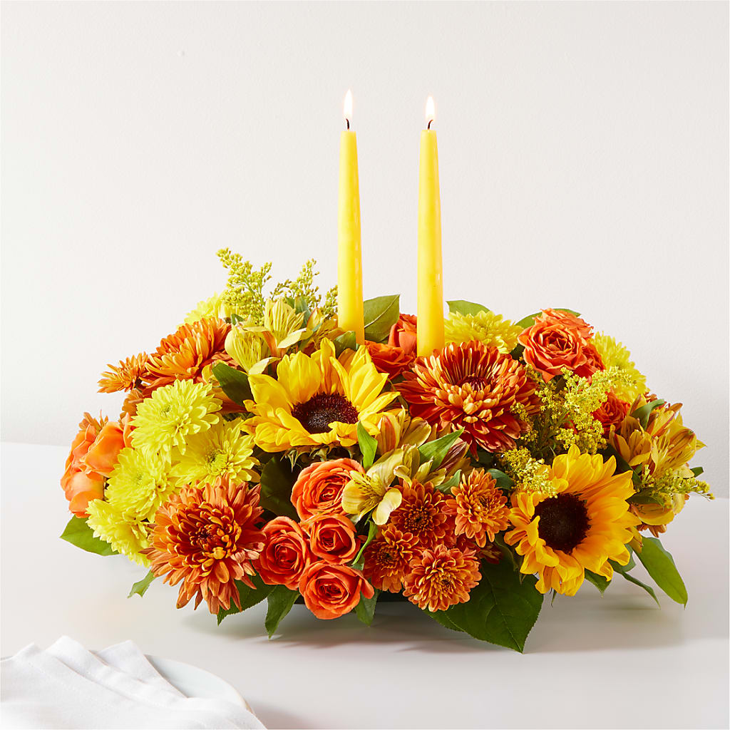 Autumn Harmony Centerpiece – Corner Flowers, Brooklyn NY