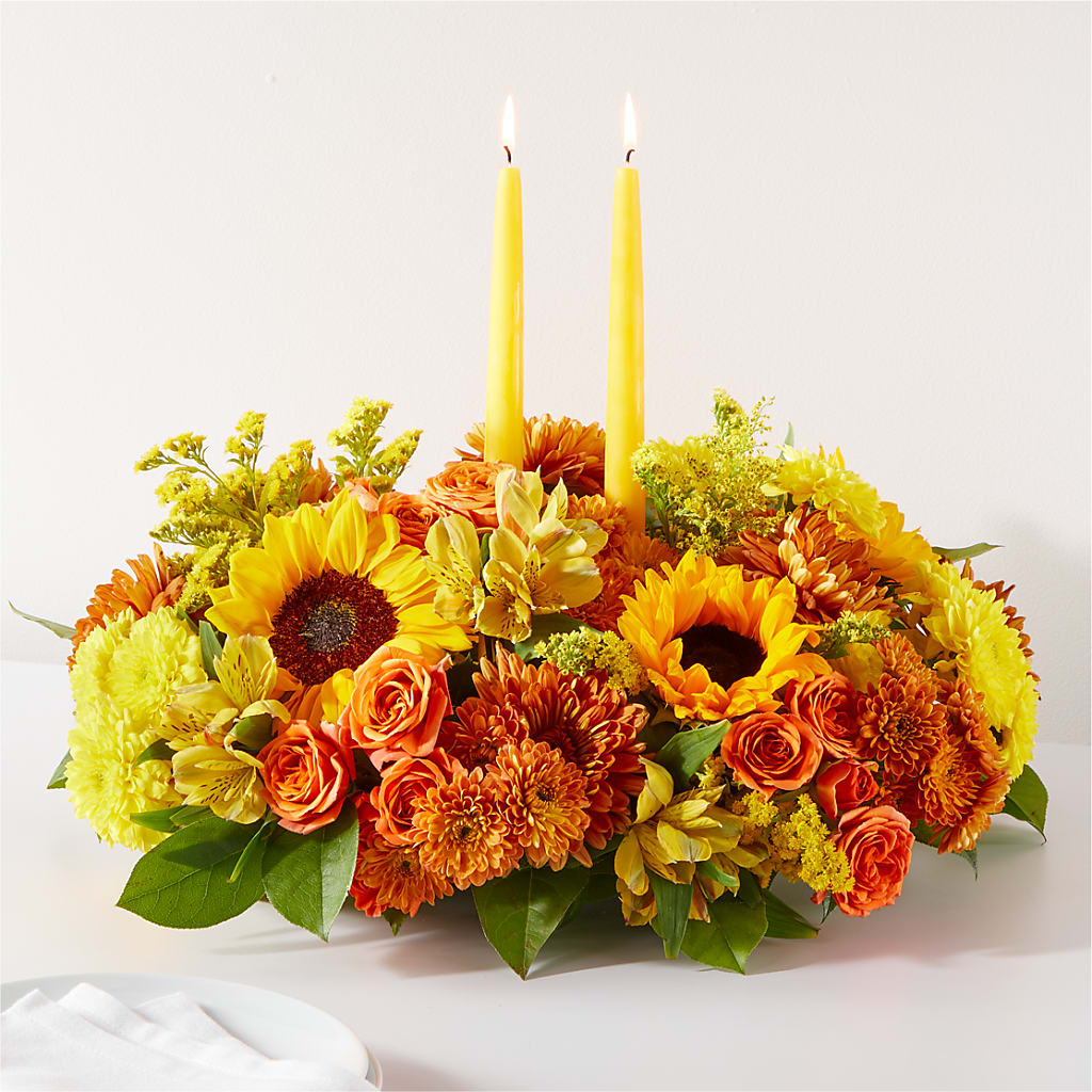 Autumn Harmony Centerpiece – Corner Flowers, Brooklyn NY