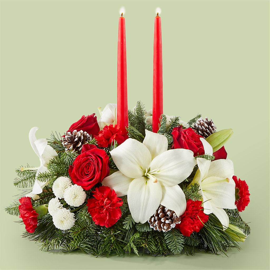 Seasonal Festivities Centerpiece – Corner Flowers, Brooklyn NY