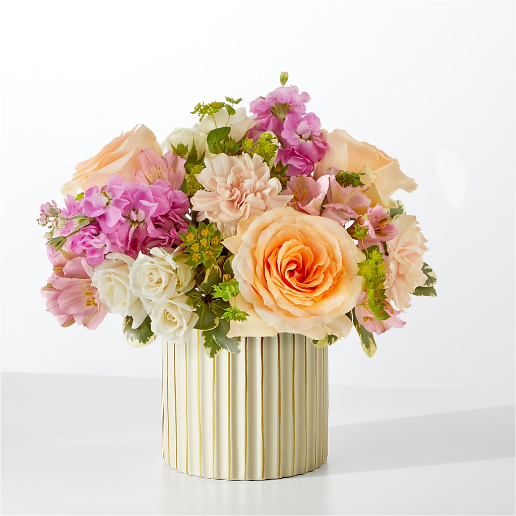 Paradise Bouquet with Ivory Vase – Corner Flowers, Brooklyn NY