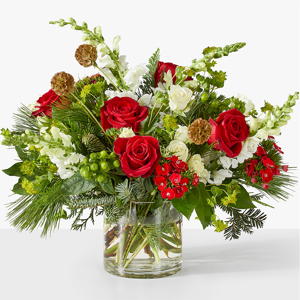 Deck the Halls Bouquet – Corner Flowers, Brooklyn NY