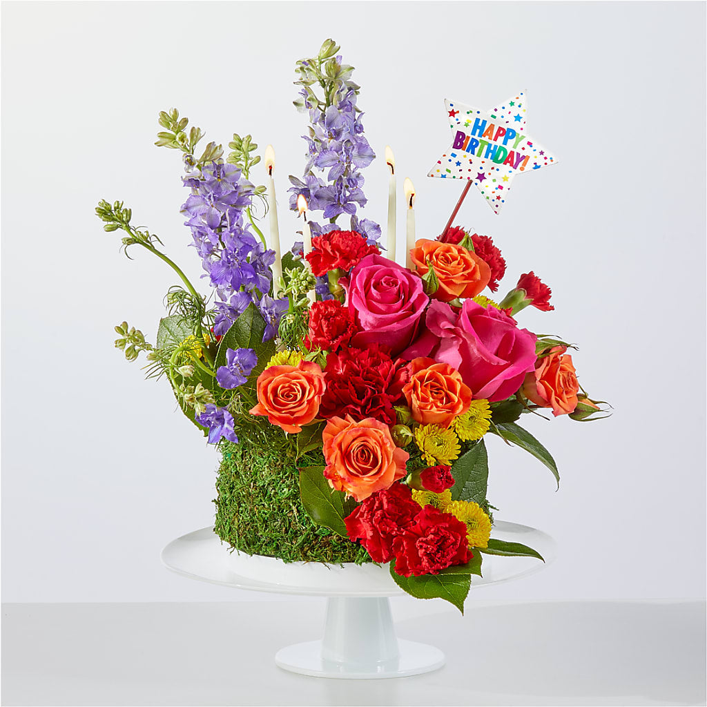 Best Year Yet Floral Cake – Corner Flowers, Brooklyn NY