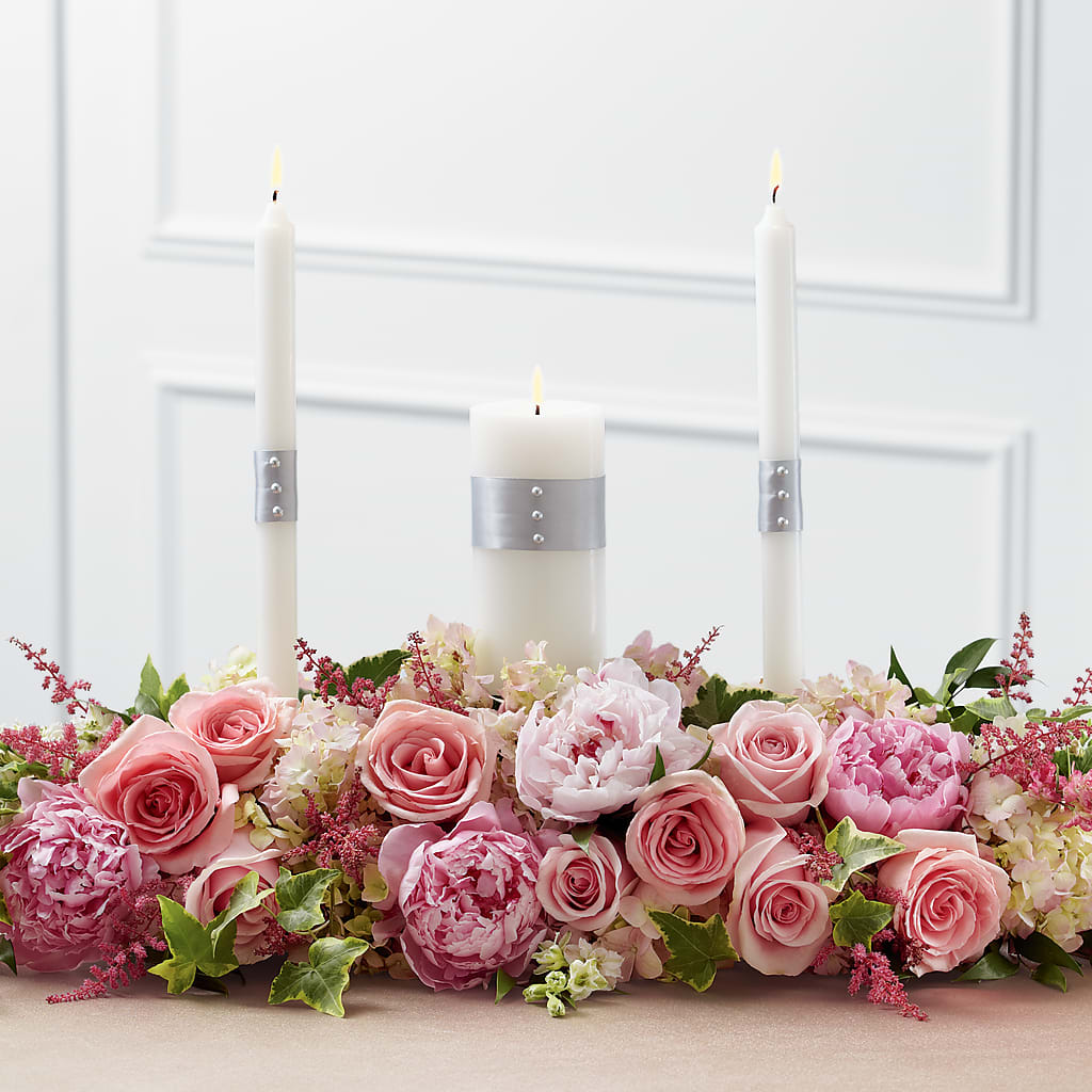 Worldwide Romance Unity Candle Arrangement – Corner Flowers, Brooklyn NY