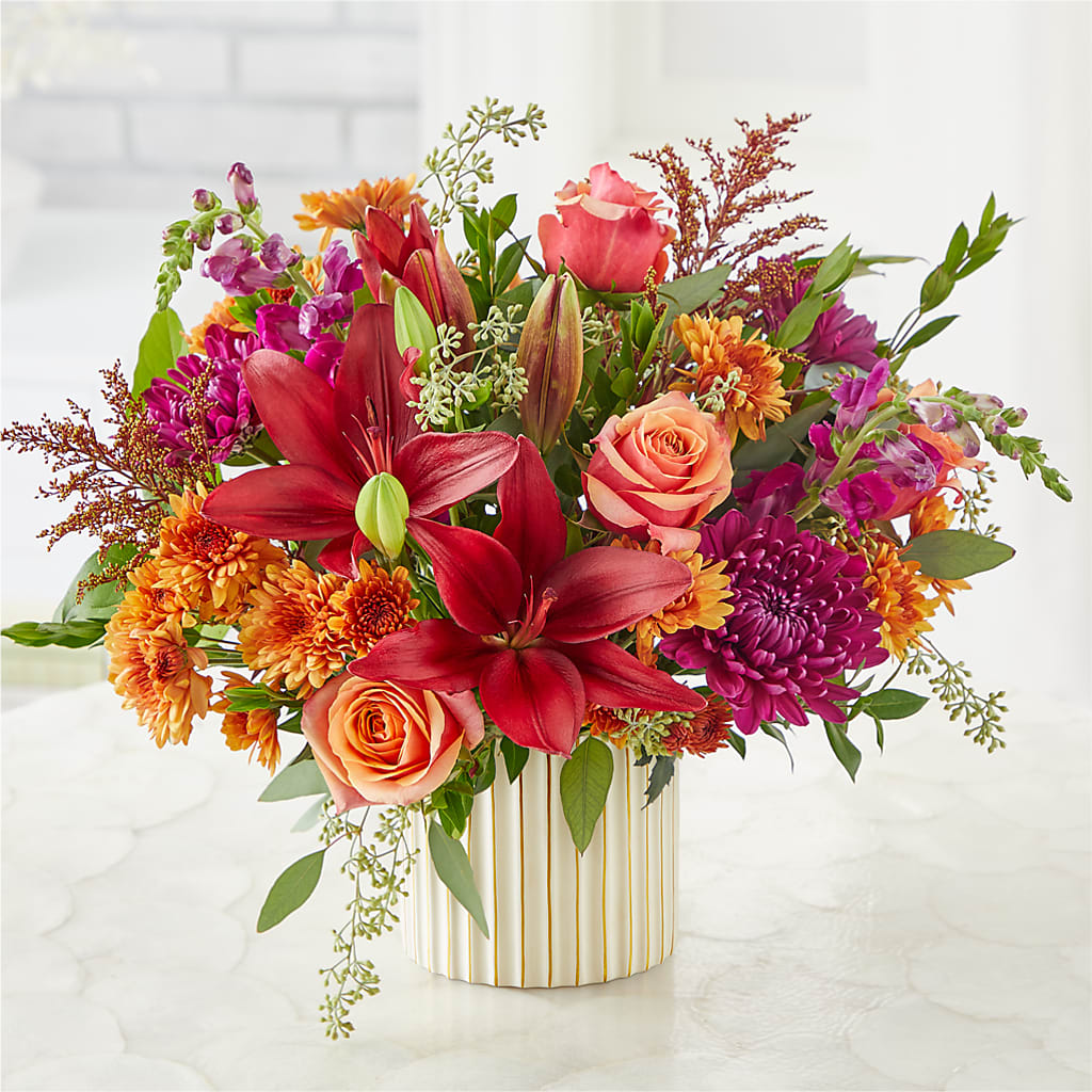 Burgundy Landscape Bouquet –  Corner Flowers, Brooklyn NY