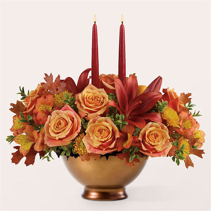 Harvest Table Centerpiece –  Corner Flowers, Brooklyn NY
