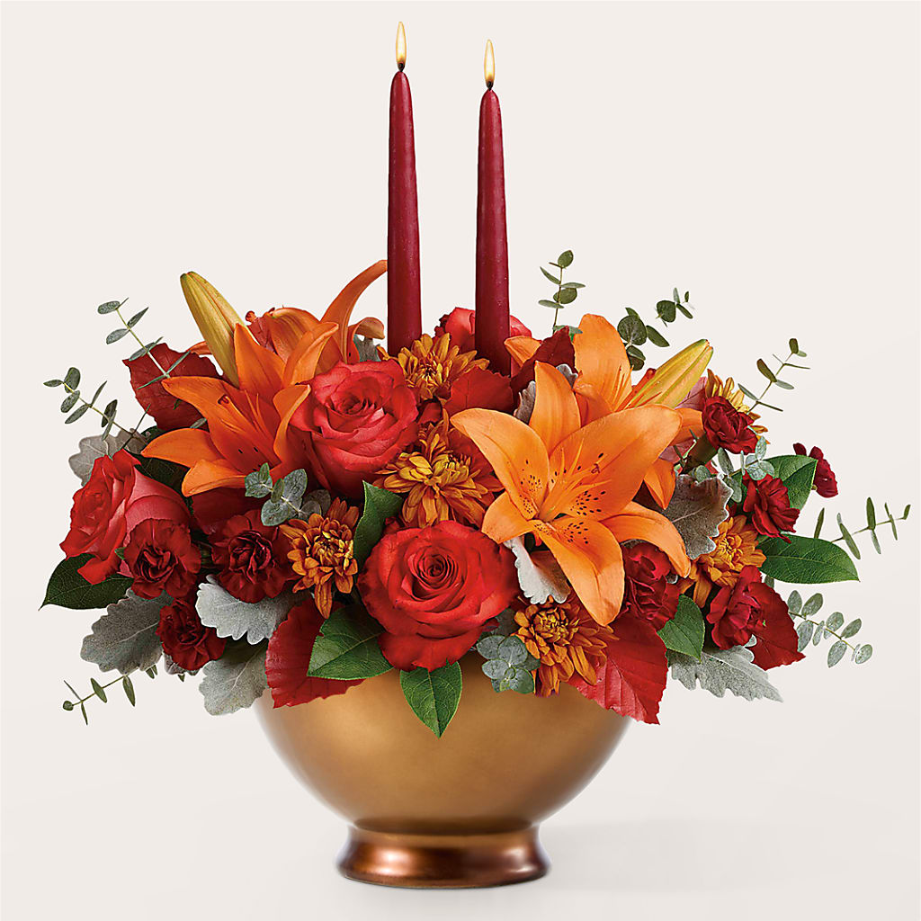 Fruits of Fall Centerpiece –  Corner Flowers, Brooklyn NY