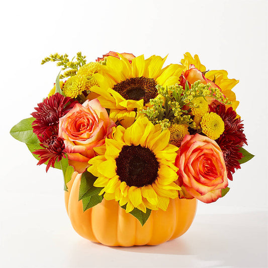Golden Gourd Pumpkin Bouquet –  Corner Flowers, Brooklyn NY