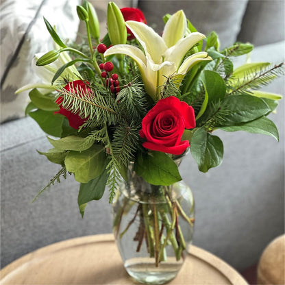 Sparkling Snowflakes Bouquet –  Corner Flowers, Brooklyn NY