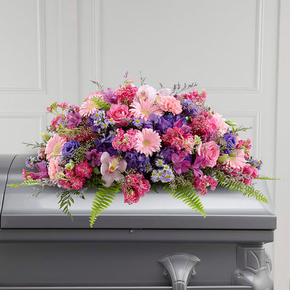 Glorious Garden Casket Spray –  Corner Flowers, Brooklyn NY
