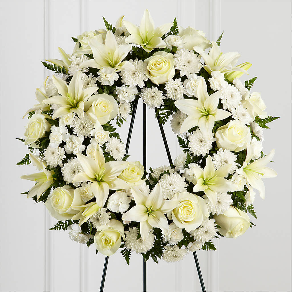 Treasured Tribute Wreath –  Corner Flowers, Brooklyn NY