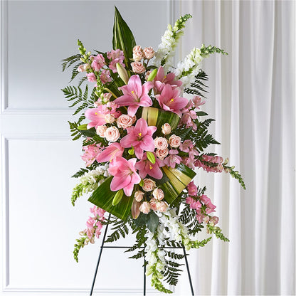 Elegant Embrace Standing Spray –  Corner Flowers, Brooklyn NY