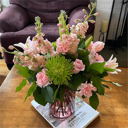 Pretty in Pink Bouquet –  Corner Flowers, Brooklyn NY