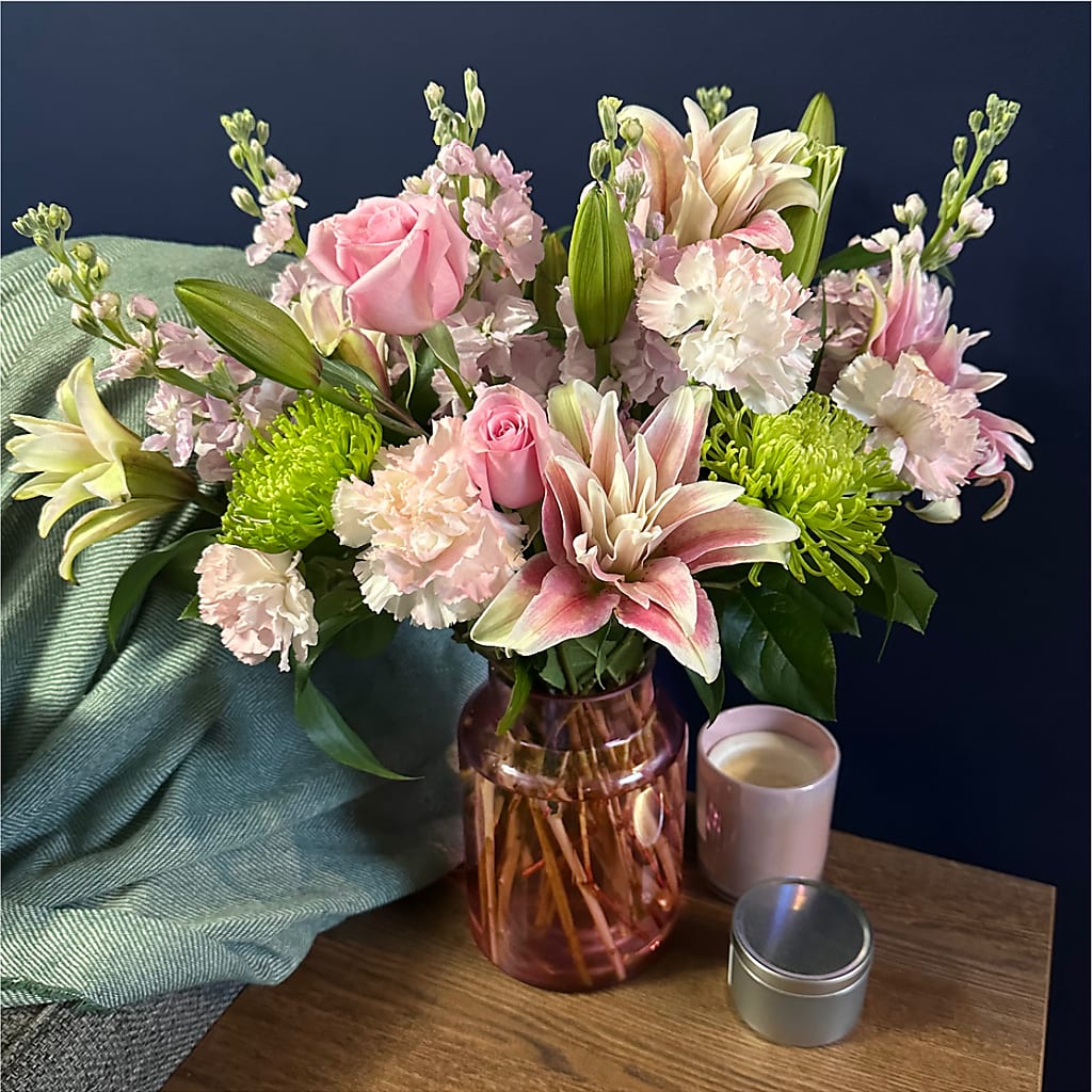 Pretty in Pink Bouquet –  Corner Flowers, Brooklyn NY