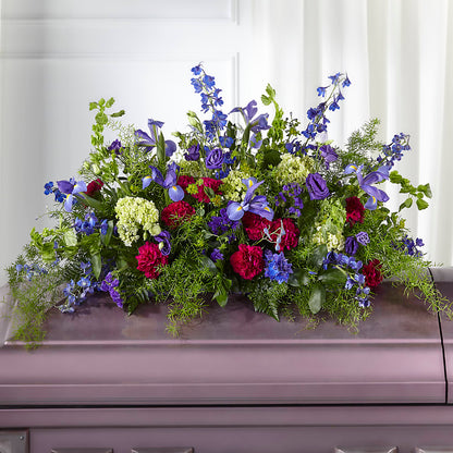 Always Treasured Casket Spray –  Corner Flowers, Brooklyn NY