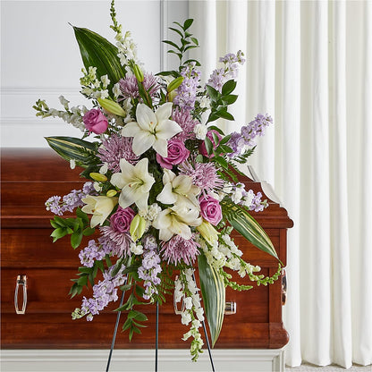 Grateful Hearts Standing Spray –  Corner Flowers, Brooklyn NY
