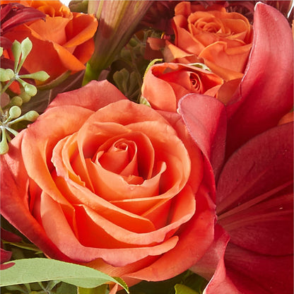 Crimson Leaves Bouquet –  Corner Flowers, Brooklyn NY