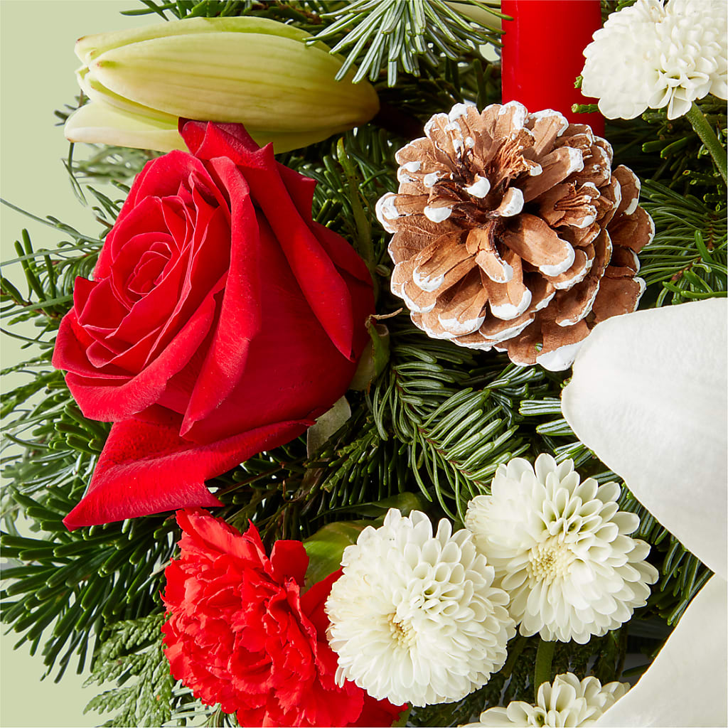 Seasonal Festivities Centerpiece –  Corner Flowers, Brooklyn NY