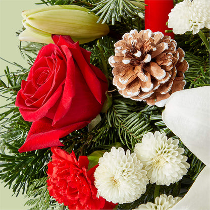 Seasonal Festivities Centerpiece –  Corner Flowers, Brooklyn NY