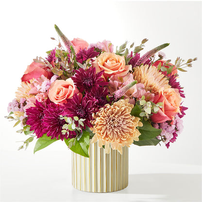 Berry Cobbler Bouquet with Ivory Vase –  Corner Flowers, Brooklyn NY