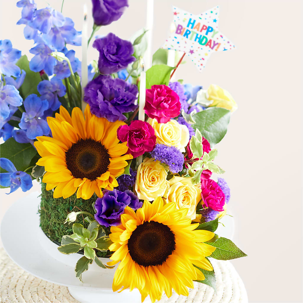 Star of the Day Floral Cake –  Corner Flowers, Brooklyn NY