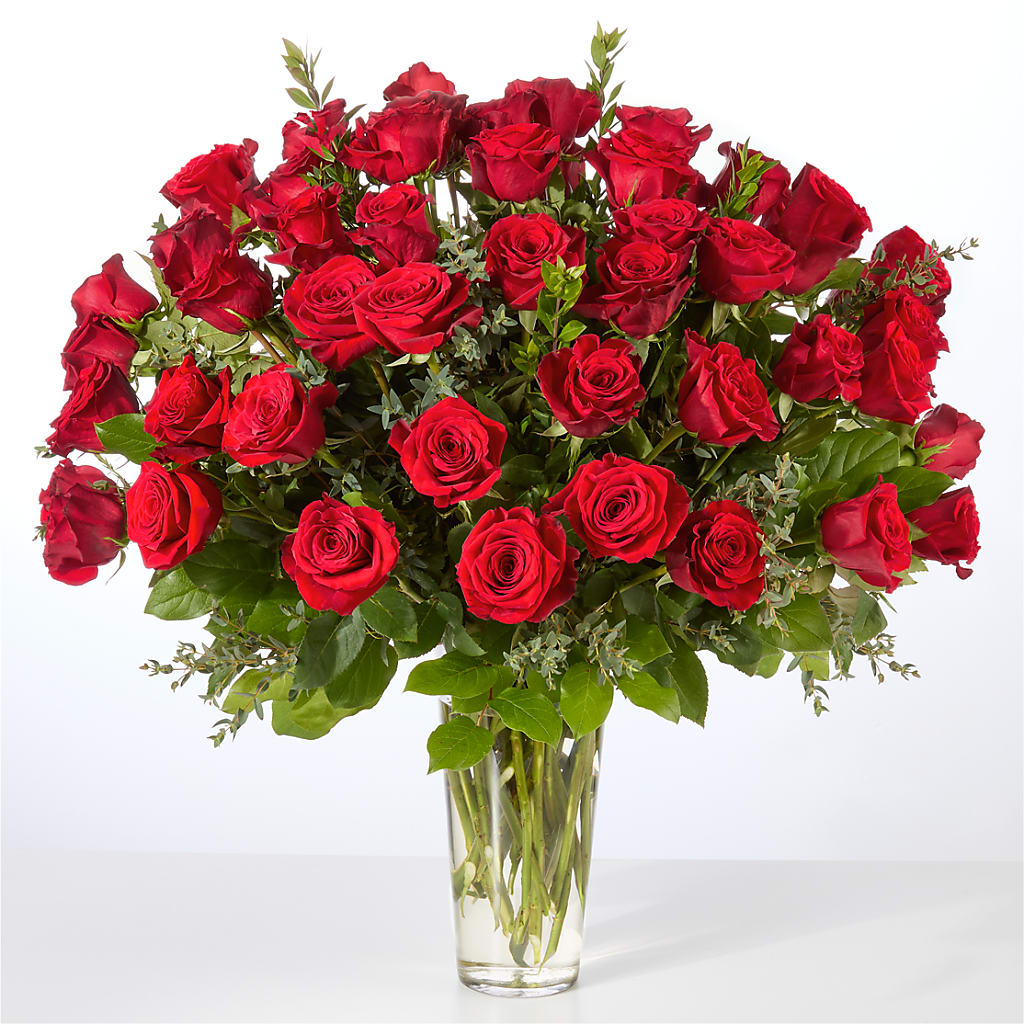 Forever Yours Fifty Stem Red Rose Bouquet –  Corner Flowers, Brooklyn NY