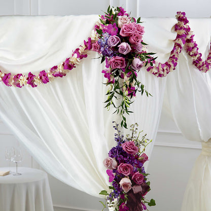 Color & Light Chuppah Decor –  Corner Flowers, Brooklyn NY
